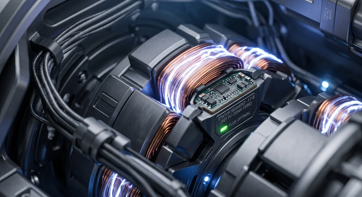 Copper stator coils inside the Neutron Core